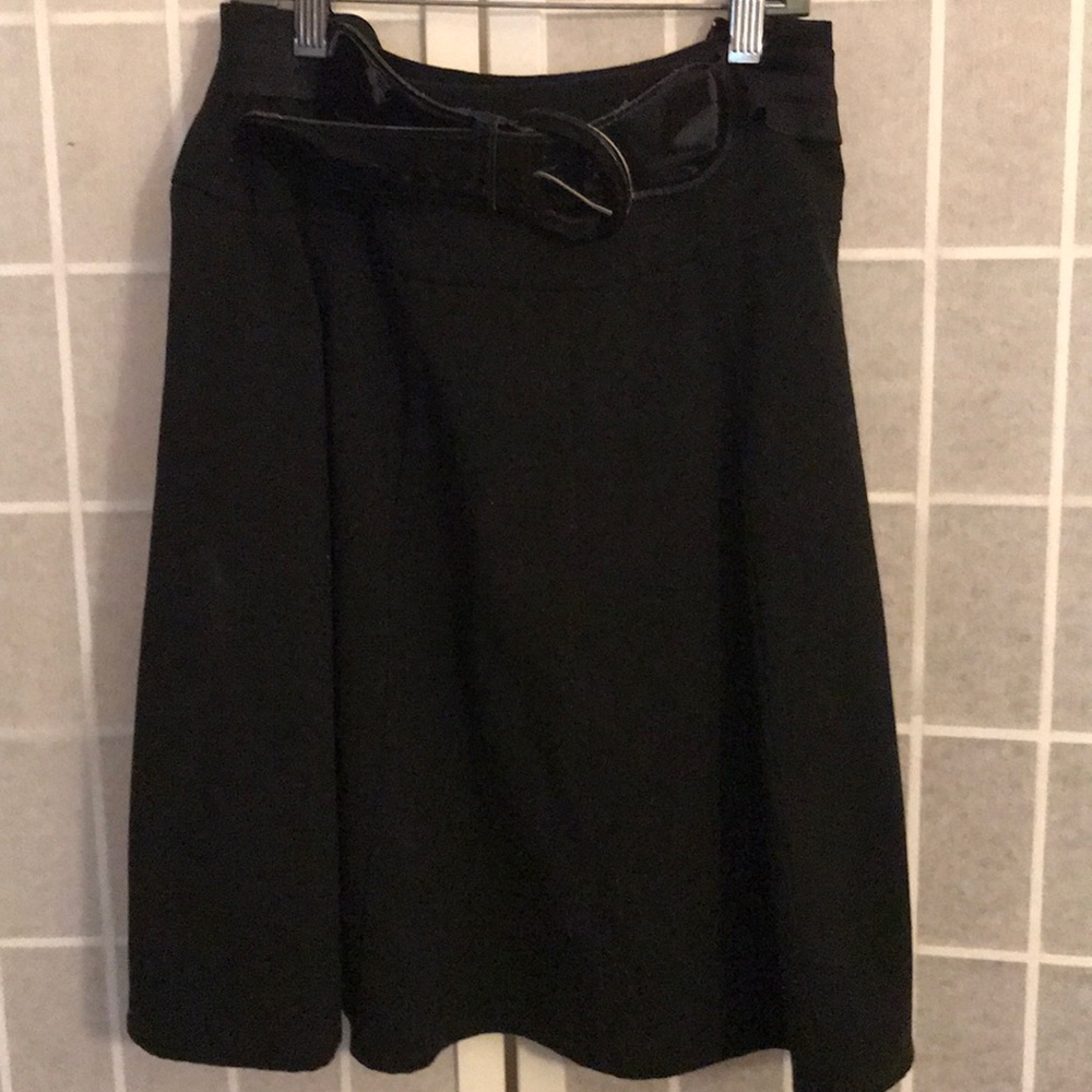 Dots Black A Line skirt